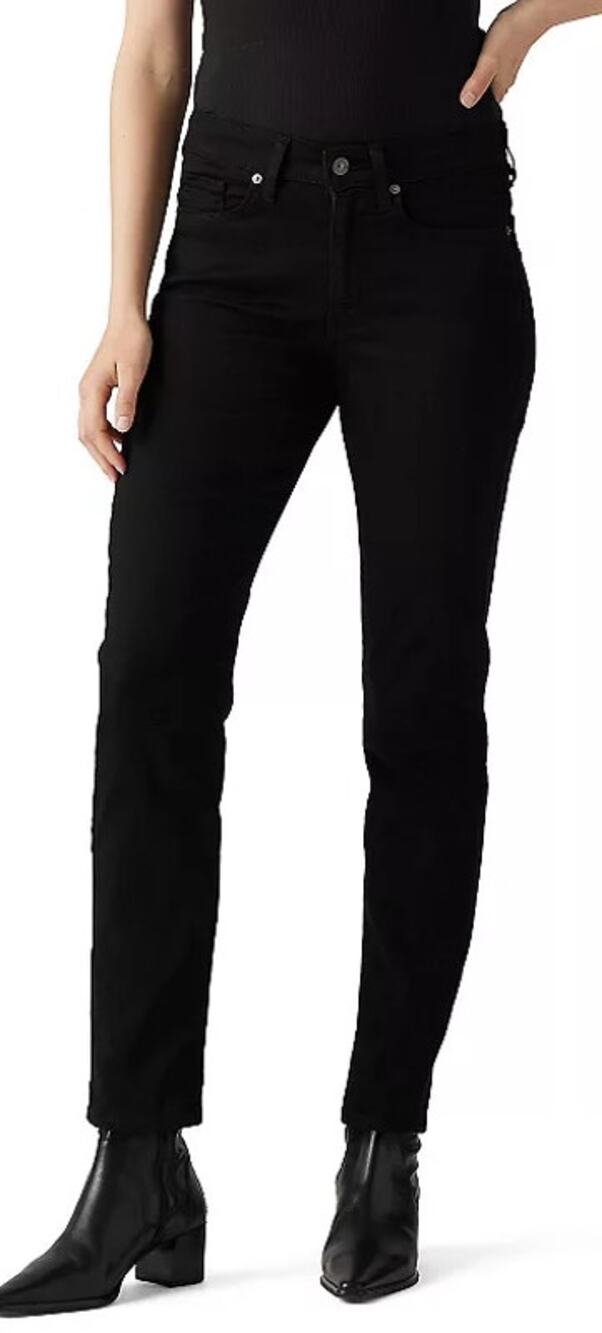 Levi's Boyfriend Mid-Rise Relaxed Fit Tapered Leg Denim Jeans Black 29 x 30 NWT